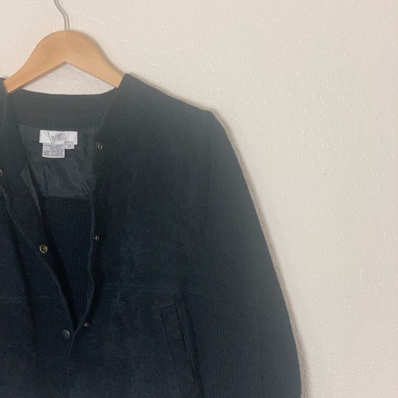 Axiom | Vintage suede and knit bomber jacket size small - Picture 3 of 7